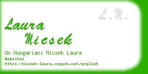 laura micsek business card